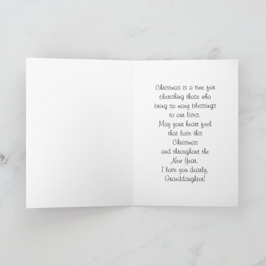 Großtochter / Frohe Weihnachten - Funky Cat (Innenseite)