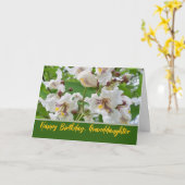 Großtochter Geburtstag mit Catalpa Blooms Karte (Gelbe Blume)