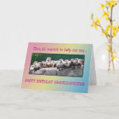 Großtochter Geburtstag mit Ottern Karte (Gelbe Blume)