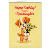 Großtochter GeburtstagWelpe und Blume (Vorne)