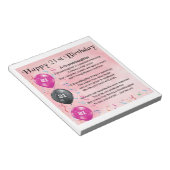 Großtochter Gedicht - 21. Geburtstag Notizblock (angewinkelt)