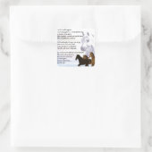Großtochter Gedicht - Pferdedesign Quadratischer Aufkleber (Tasche)
