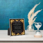 Großtochter Gedicht Plaque - Schwarzes Design Fotoplatte (InSitu)