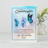 Großtochter-Geschenk| Liebe Großmutter Einladung (Stehend Vorderseite)