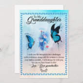 Großtochter-Geschenk| Liebe Großmutter Einladung (Vorne/Hinten)