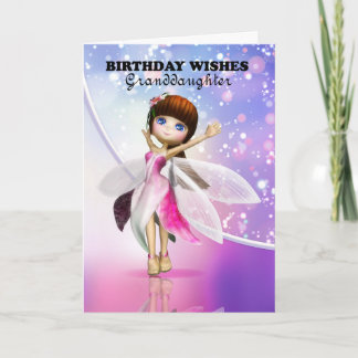 Großtochter, Happy Birthday niedliche Märchen tanz Karte