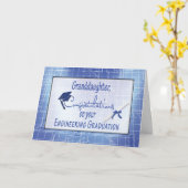 Großtochter, Ingenieurbüro, Abschluss gratul Karte (Gelbe Blume)