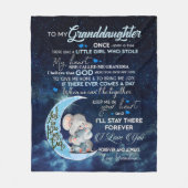 Großtochter Lovers | Brief an meine Enkelin Fleecedecke (Vorderseite)