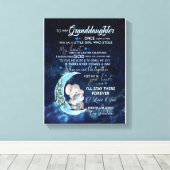 Großtochter Lovers | Brief an meine Enkelin Leinwanddruck (Insitu (Holzboden))