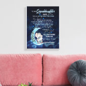 Großtochter Lovers | Brief an meine Enkelin Leinwanddruck (Insitu (Wohnzimmer))