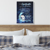 Großtochter Lovers | Brief an meine Enkelin Leinwanddruck (Insitu (Schlafzimmer))