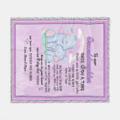 Großtochter mit großer Umarmung Fleecedecke (Vorderseite (Horizontal))