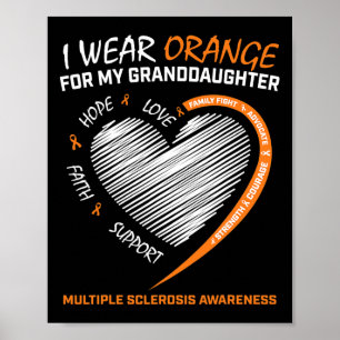 Großtochter Multiple Sklerose Apparel Frau Awaren Poster