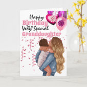 Großtochter Mutter-Kind-Illustrationsballons Karte (Gelbe Blume)