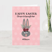 Großtochter Osterpink Personalisiert Karte (Vorderseite)
