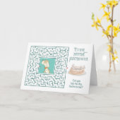 Großtochter Phantastisch Geburtstagsrätsel Maze Do Karte (Gelbe Blume)