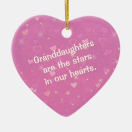 Großtochter Star und Herz Valentine Keramikornament