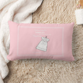 Großtochter, Taufe Auf rosa Personalisiert Lendenkissen