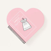 Großtochter, Taufe Auf rosa Personalisiert Notizblock (Vorderseite)