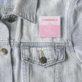 Großtochter Taufe, Individuelle Name, rosa Kind od Button (Beispiel)