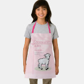 Großtochter Taufe Pink Lamb Personalisiert Schürze (Insitu)
