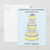 Großtochter und ihre Verlobung Postkarte (Vorne/Hinten)