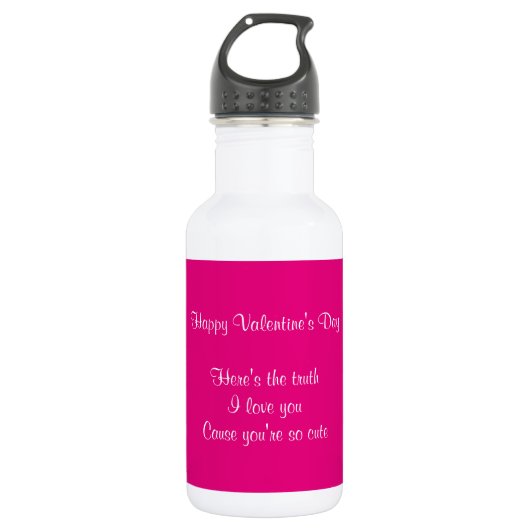 Großtochter Valentinstag Trinkflasche (Vorderseite)