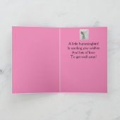 Großtochter werden bald gut mit Liebe Hummingbird Karte (Innenseite)