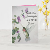 Großtochter werden bald gut mit Liebe Hummingbird Karte (Gelbe Blume)