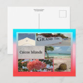 Großtürken und Caicos Postkarte (Vorne/Hinten)