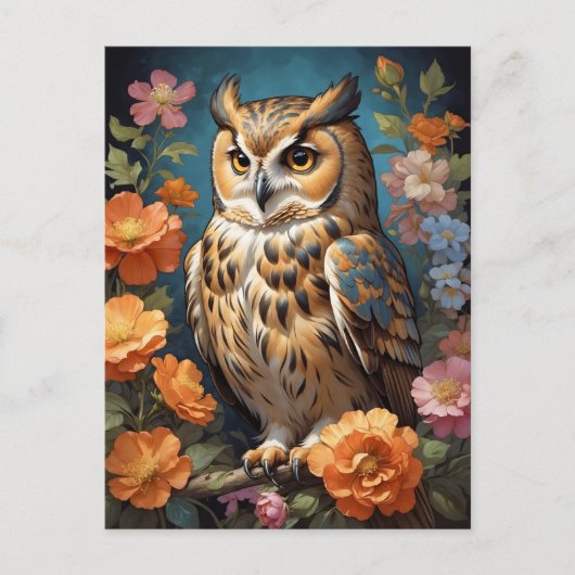 Großuhu Postkarte (Vorderseite)