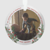 Großvater 1. Weihnachts-Klassik Silver Pflanze Rah Ornament (Rückseite)