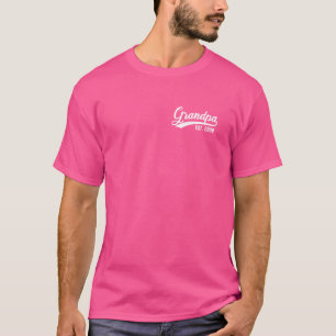 Großvater 2008 Est. Opa Est 2008 T-Shirt
