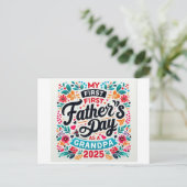 Großvater 2025, Großvater meines ersten Vaters Postkarte (Stehend Vorderseite)