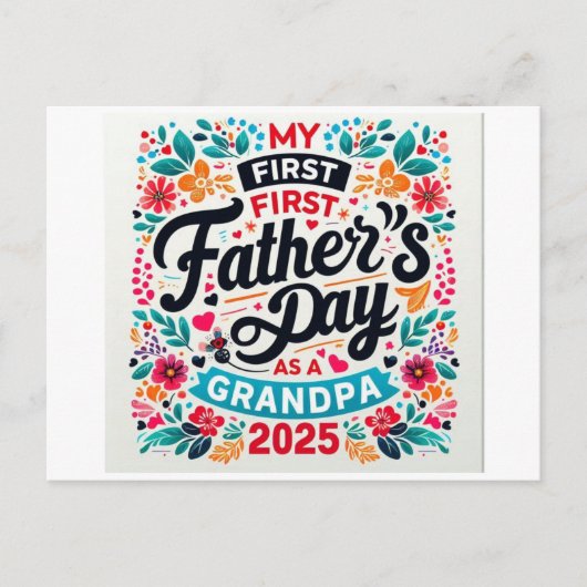 Großvater 2025, Großvater meines ersten Vaters Postkarte (Vorderseite)