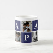 Großvater 5 Foto Collage Papa Tasse (Mittel)