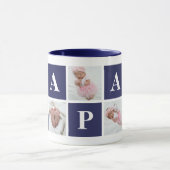 Großvater 5 Foto Collage Papa Tasse (Zentrum)