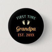 Großvater Abuelo Nonno Gramps Erstmalige Opa Button (Vorderseite)