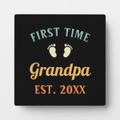 Großvater Abuelo Nonno Gramps Erstmalige Opa Fotoplatte (Vorderseite)