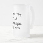 Großvater Abuelo Nonno Gramps Erstmalige Opa Mattglas Bierglas (VorderseiteRechts)