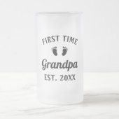 Großvater Abuelo Nonno Gramps Erstmalige Opa Mattglas Bierglas (Mittel)
