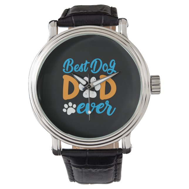 Großvater | Bester Hund-Vater je Armbanduhr (Vorderseite)