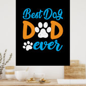 Großvater | Bester Hund-Vater je Poster (Küche)