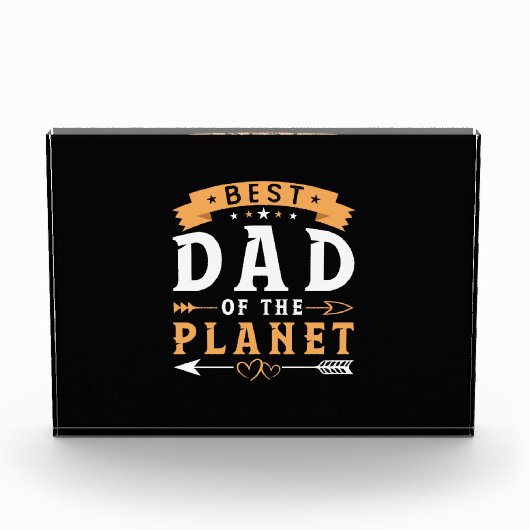 Großvater | Bester Vater des Planeten Fotoblock (Vorderseite)