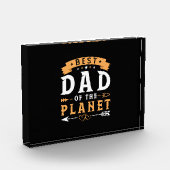 Großvater | Bester Vater des Planeten Fotoblock (Links)