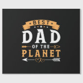 Großvater | Bester Vater des Planeten Geschenkpapier (Flach)