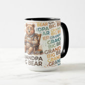 Großvater Big Bear majestätisches Design Tasse (VorderseiteRechts)