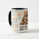 Großvater Big Bear majestätisches Design Tasse (Vorderseite Links)