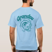 Großvater-Brandungs-inspirierter T-Shirt (Rückseite)