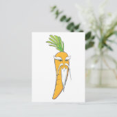 Großvater Carrot Gemüse Postkarte (Stehend Vorderseite)